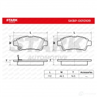 Тормозные колодки, комплект STARK skbp0010109 0 ZT3C 1437777264 - Изображение 3