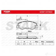 Тормозные колодки, комплект STARK 1437783367 skbp0011653 ZQZ QN1M - Изображение 5