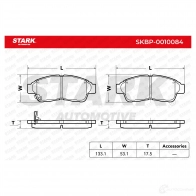 Тормозные колодки, комплект STARK skbp0010084 1437780734 VFU JJ - Изображение 3