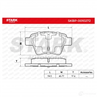 Тормозные колодки, комплект STARK 87 CJM 1437778398 skbp0010272 - Изображение 3