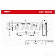 Тормозные колодки, комплект STARK 0E2Z9D X 1437781263 skbp0010430 - Изображение 6