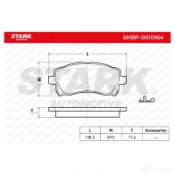 Тормозные колодки, комплект STARK TEK 1PX skbp0010164 1437782447 - Изображение 3