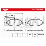Тормозные колодки, комплект STARK skbp0011085 1437782947 9 W874 - Изображение 2