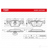 Тормозные колодки, комплект STARK skbp0011095 3U HZR 1437780191 - Изображение 2