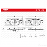 Тормозные колодки, комплект STARK 05 ZGS5 1437781007 skfo1010 - Изображение 2