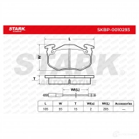 Тормозные колодки, комплект STARK skbp0010293 MU5 9W 1437777798 - Изображение 2