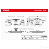 Тормозные колодки, комплект STARK Z90Z C7 1437781045 skbp0010356 - Изображение 4