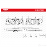 Тормозные колодки, комплект STARK 3J 45K 1437781029 skbm1004 - Изображение 2