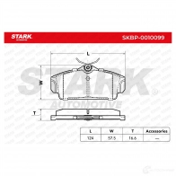 Тормозные колодки, комплект STARK 1437782038 E3X7 WS skbp0010099 - Изображение 3