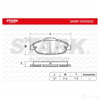 Тормозные колодки, комплект STARK 2V70 O skbp0010202 1437781275 - Изображение 2