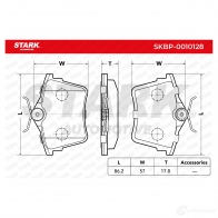 Тормозные колодки, комплект STARK I SPRBTX skbp0010128 1437780148 - Изображение 2