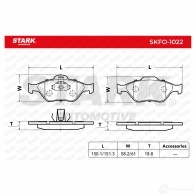 Тормозные колодки, комплект STARK 4K923 P 1437781284 skfo1022 - Изображение 2