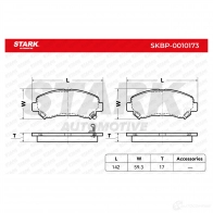 Тормозные колодки, комплект STARK skbp0010173 16I8E8 1 1437782815 - Изображение 2