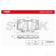 Тормозные колодки, комплект STARK skbp0011349 1437781630 Q TRHX8J - Изображение 2