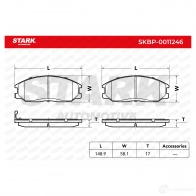 Тормозные колодки, комплект STARK skbp0011246 CF0GP5 J 1437781654 - Изображение 3