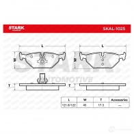 Тормозные колодки, комплект STARK skal1025 1437780314 8 CVPD - Изображение 6