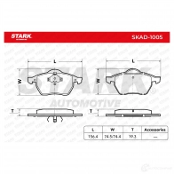 Тормозные колодки, комплект STARK IP6P 8M skad1005 1437782471 - Изображение 2