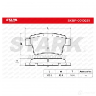 Тормозные колодки, комплект STARK TSB 2B6 1437777881 skbp0010281 - Изображение 3