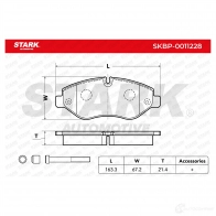 Тормозные колодки, комплект STARK skbp0011228 UOK 5WI 1437782141 - Изображение 2