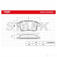 Тормозные колодки, комплект STARK 2X61 ZS 1437778495 skbp0010359 - Изображение 3