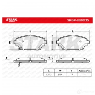 Тормозные колодки, комплект STARK skbp0010135 1437778274 AT9 4D - Изображение 3