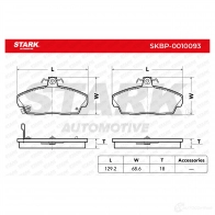 Тормозные колодки, комплект STARK skbp0010093 1437781315 K 9H1M - Изображение 3