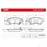 Тормозные колодки, комплект STARK 1437780664 skbp0010107 6ALW7 6M - Изображение 4