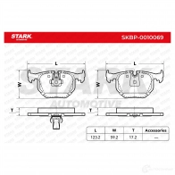 Тормозные колодки, комплект STARK skbp0010069 1437778439 O9P KLX - Изображение 2