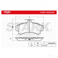 Тормозные колодки, комплект STARK skbp0010058 G FWMK 1437781747 - Изображение 2