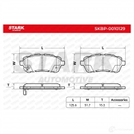 Тормозные колодки, комплект STARK skbp0010129 1437777309 PB7 JE4G - Изображение 2
