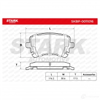 Тормозные колодки, комплект STARK 1437780659 skbp0011016 Y1HU O - Изображение 3