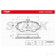 Тормозные колодки, комплект STARK skbp0010090 1437780051 BMO1Z GN - Изображение 3