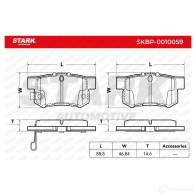 Тормозные колодки, комплект STARK skbp0010059 CHSZW Y1 1437777678 - Изображение 3