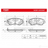 Тормозные колодки, комплект STARK skbp0010367 1437782810 Q 8JWQVI - Изображение 3