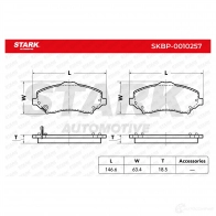 Тормозные колодки, комплект STARK skbp0010257 1437782855 T9 02O - Изображение 3