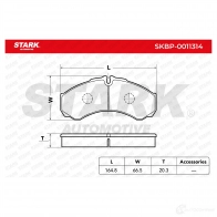Тормозные колодки, комплект STARK 1437782888 6TH CB skbp0011314 - Изображение 2