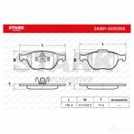 Тормозные колодки, комплект STARK skbp0010355 1437782826 3 UD5A9H - Изображение 4