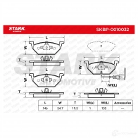 Тормозные колодки, комплект STARK 1437780666 skbp0010032 0 C1HDG - Изображение 3