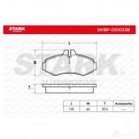 Тормозные колодки, комплект STARK XQAEQ KC skbp0010238 1437781749 - Изображение 3