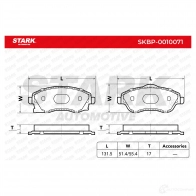 Тормозные колодки, комплект STARK N ZTON skbp0010071 1437780055 - Изображение 2
