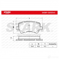 Тормозные колодки, комплект STARK skbp0010141 1437778306 SVBIX4 P - Изображение 2