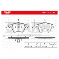 Тормозные колодки, комплект STARK 1437782523 RKWS5 WJ skbp0010291 - Изображение 3