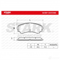 Тормозные колодки, комплект STARK V52P NRP 1437781736 skbp0010186 - Изображение 3