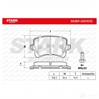 Тормозные колодки, комплект STARK skbp0011015 7 6WUW 1437780096 - Изображение 2