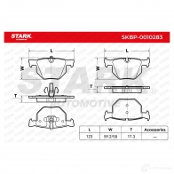 Тормозные колодки, комплект STARK U4UC U 1437777683 skbp0010283 - Изображение 3