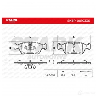 Тормозные колодки, комплект STARK 1437781649 skbp0010336 4M KUJZ - Изображение 2
