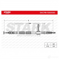 Трос ручника, стояночного тормоза STARK 1437797945 5Z MJP skcpb1050050 - Изображение 3