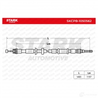 Трос ручника, стояночного тормоза STARK SK FTF 1437798490 skcpb1050562 - Изображение 6