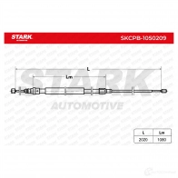 Трос ручника, стояночного тормоза STARK DDW GT skcpb1050209 1437798432 - Изображение 5