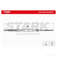 Трос ручника, стояночного тормоза STARK skcpb1050063 KYJ8H 2 1437798425 - Изображение 6